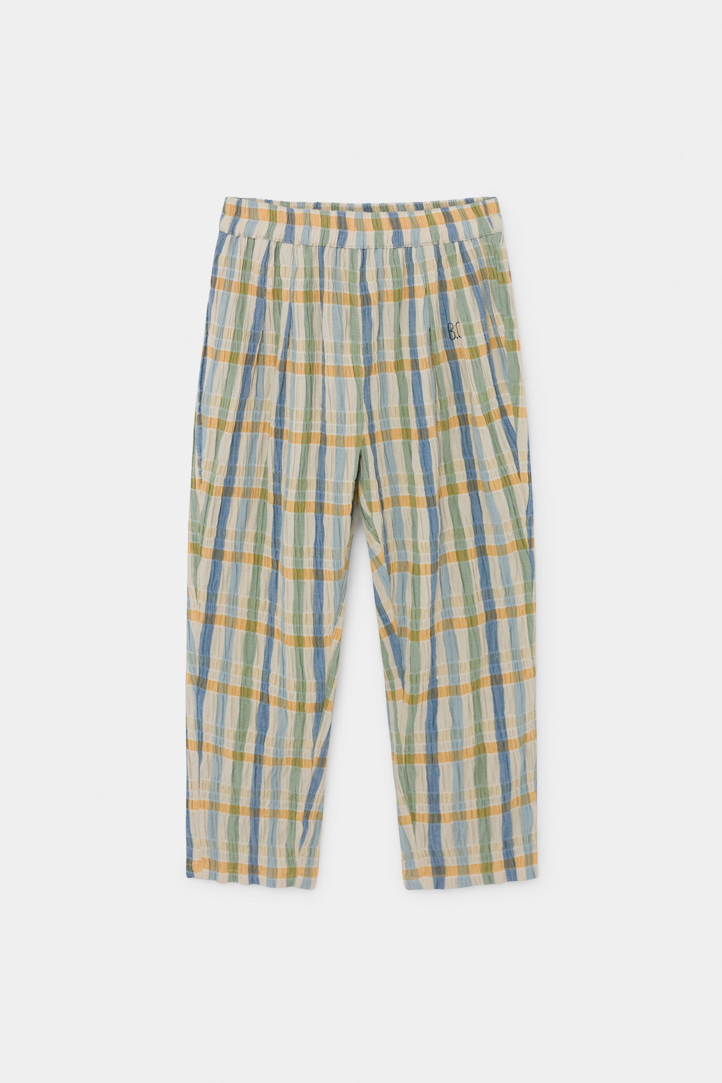 checker baggy trousers
