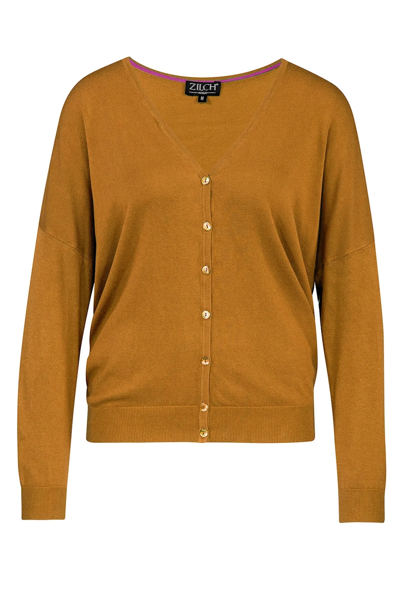 Cardigan V-neck Wide - Mustard