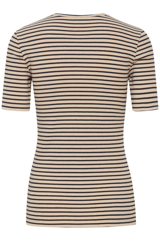 Pzhavana SS Tshirt - Irish Cream Striped
