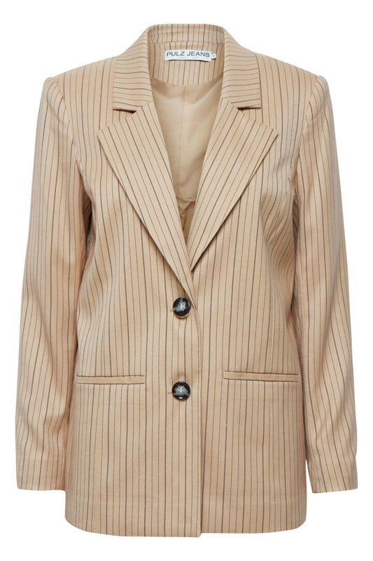 Pzjanna Blazer - Irish Cream Stripe