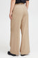 Pzjanna HW Pants Wide Leg Full Length - Irish Cream Stripe