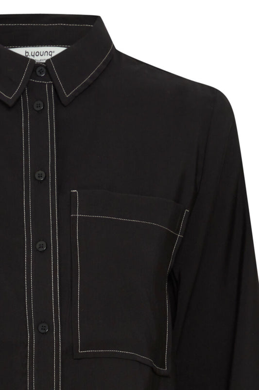 Byhanva Vneck Shirt - Black