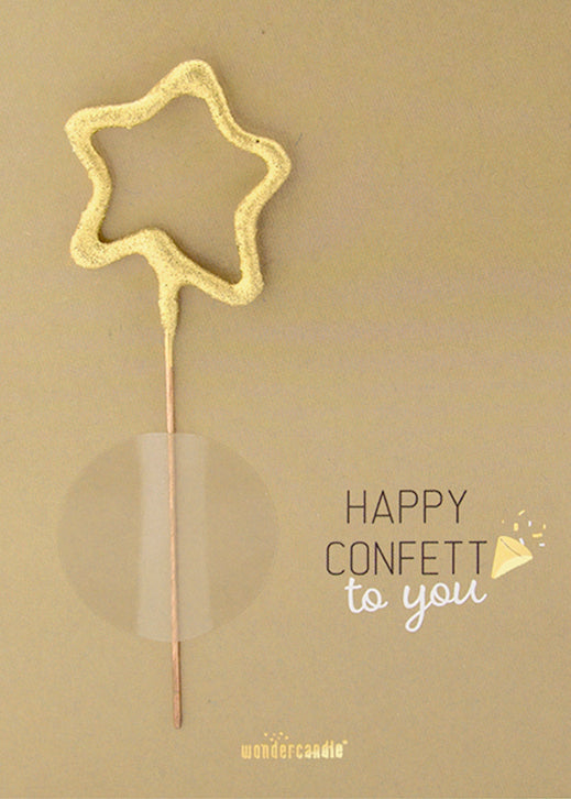Happy Confetti - Mini Wondercard