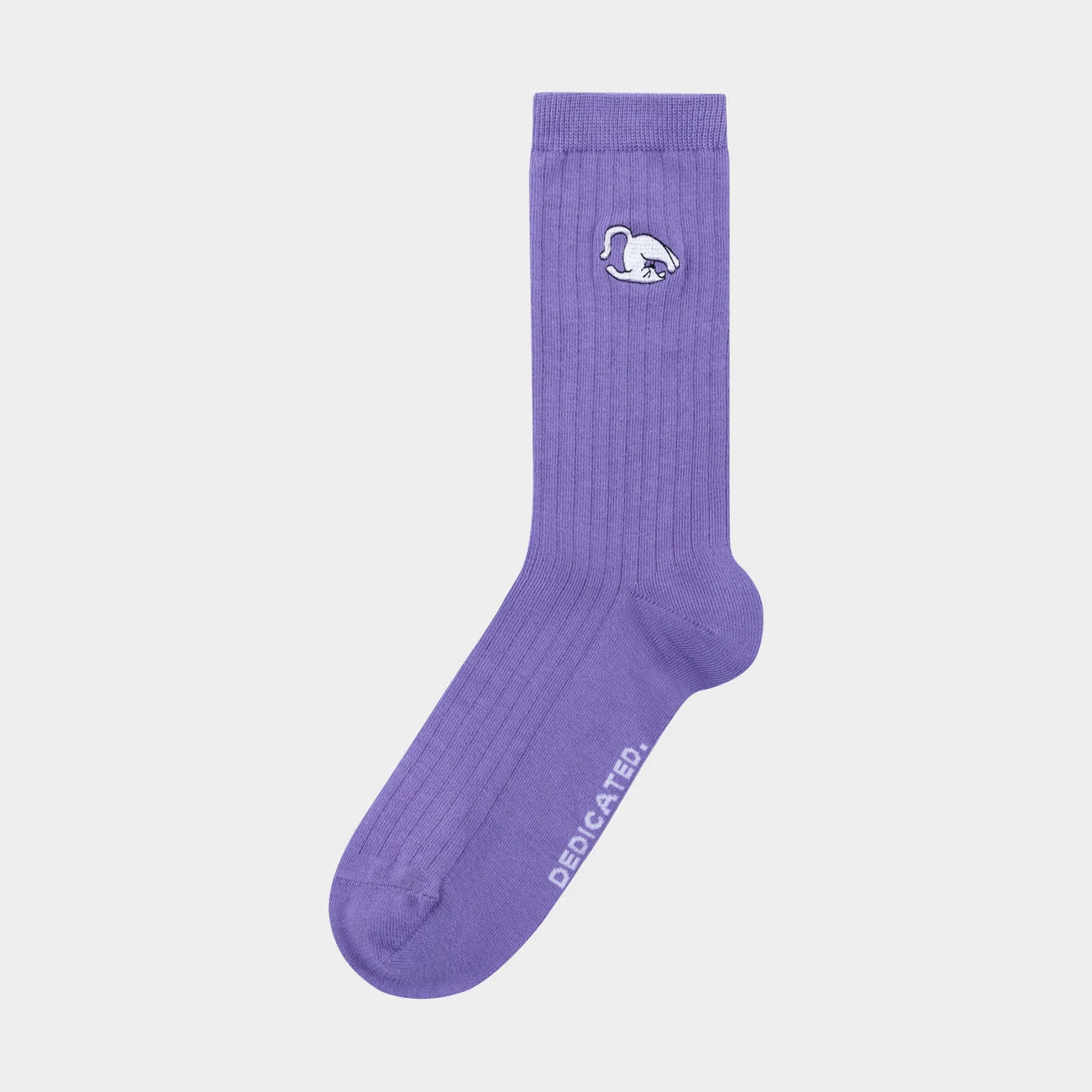 Rib Socks Knivsta - Plow Pose - Cat Paisley Purple