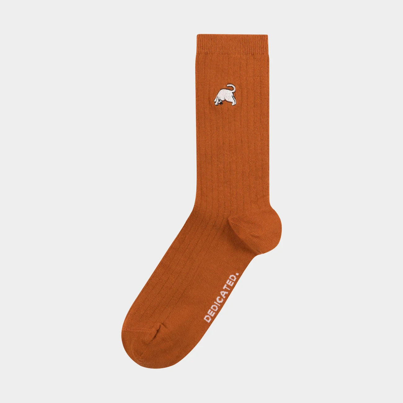 Rib Socks Knivsta - Dog Pose - Cat Cinnamon Orange