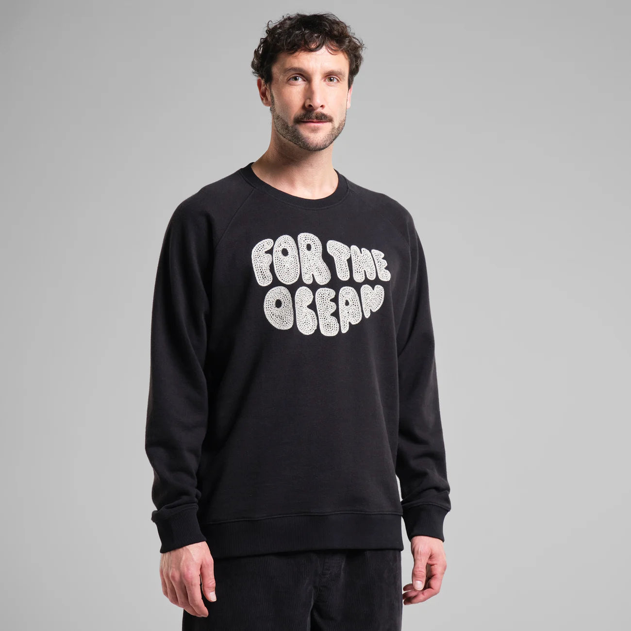 Sweatshirt Malmoe Hemp - For The Ocean - Black