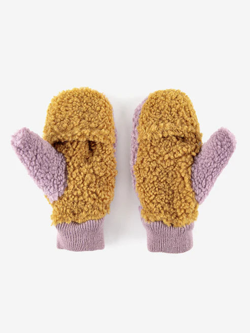 Sheepskin Color Block Lavender - Gloves