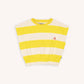 Stripes yellow - balloon top with embroidery
