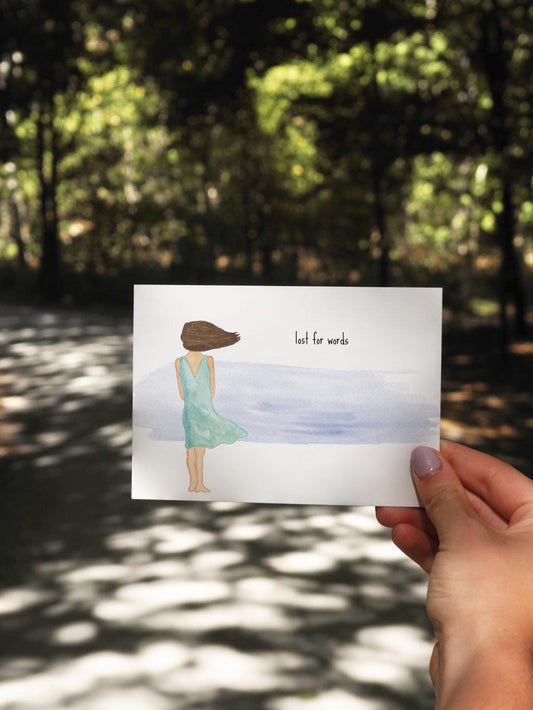 Postkaart - Lost for words