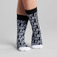 Socks Sigtuna - Fuck Racism - Pattern - Black