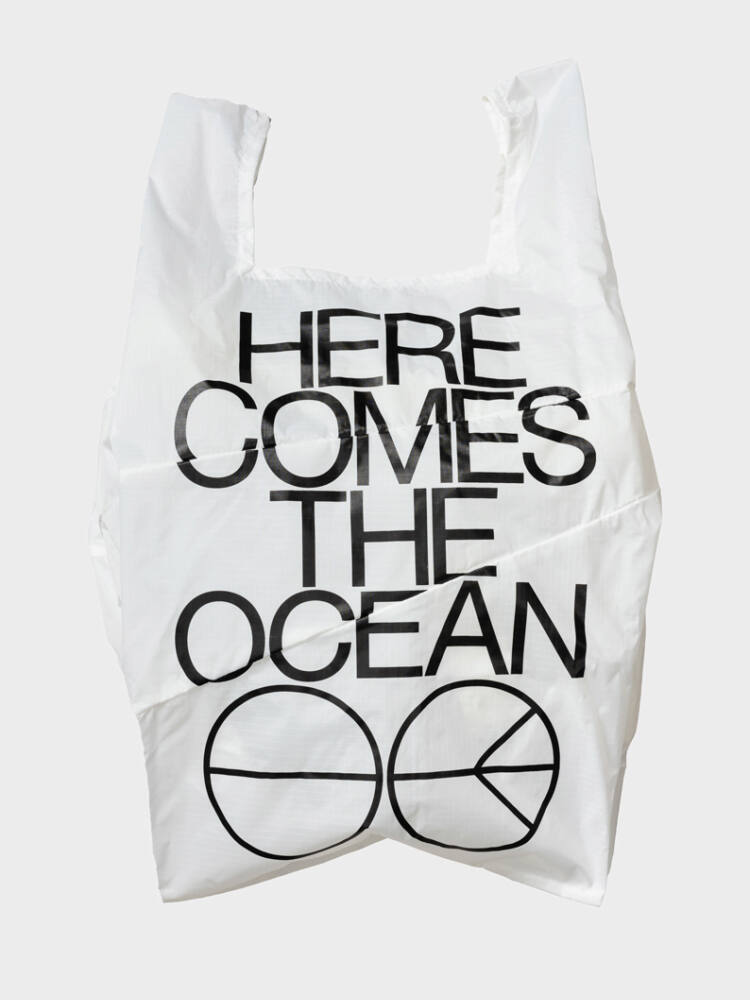 The New Shopping Bag - Ocean White Large