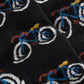 Socks Sigtuna - Happy Bike Aop - Black