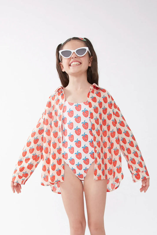 Camisa unisex estampado Strawberry Beach - 41900