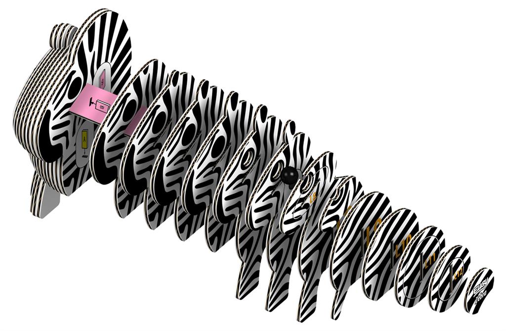 3D Wild Dier - Zebra