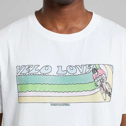 T-shirt Stockholm Retro velo love off-white