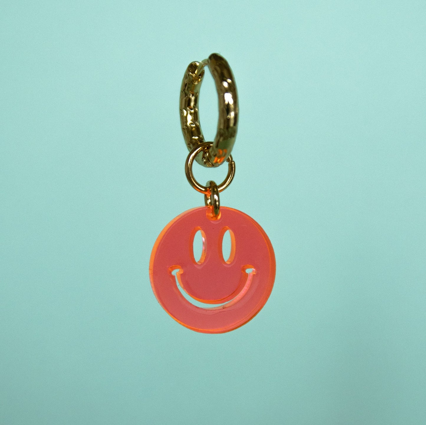 Plexi Hoop - Smiley Fluo Orange