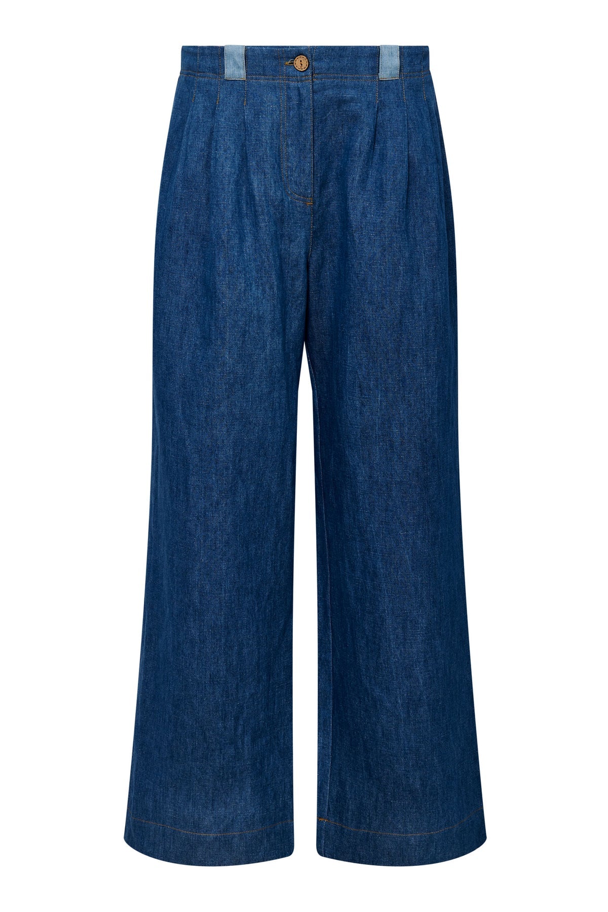 Lola trousers - Blue patchwork
