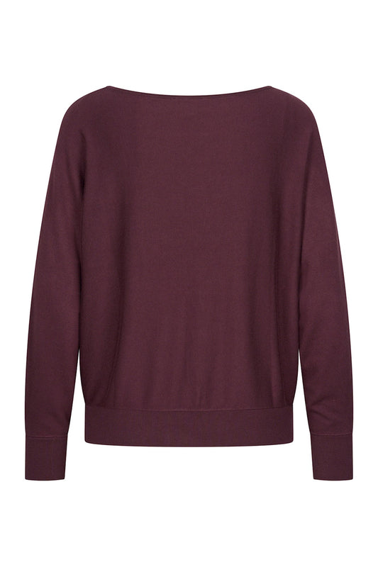 Top Bat Sleeve - Aubergine