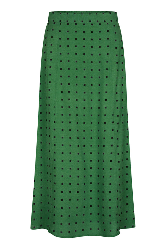 Skirt Long - Squares Pesto
