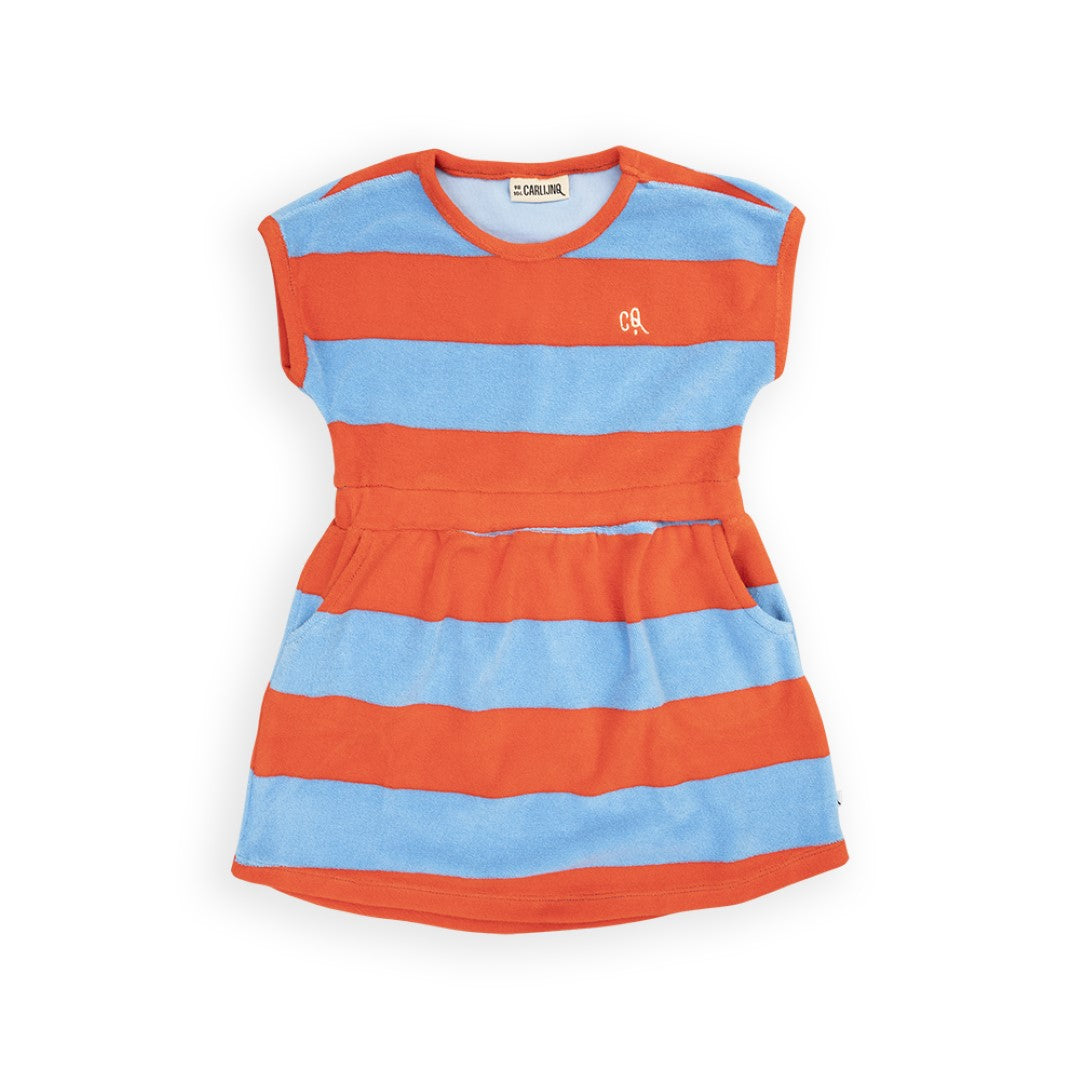 Stripes red/blue - regular fit dress