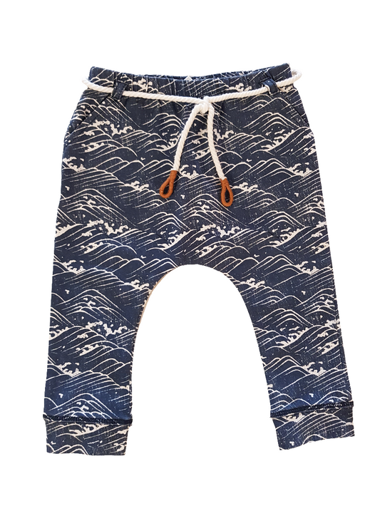 Broek golven - Navy