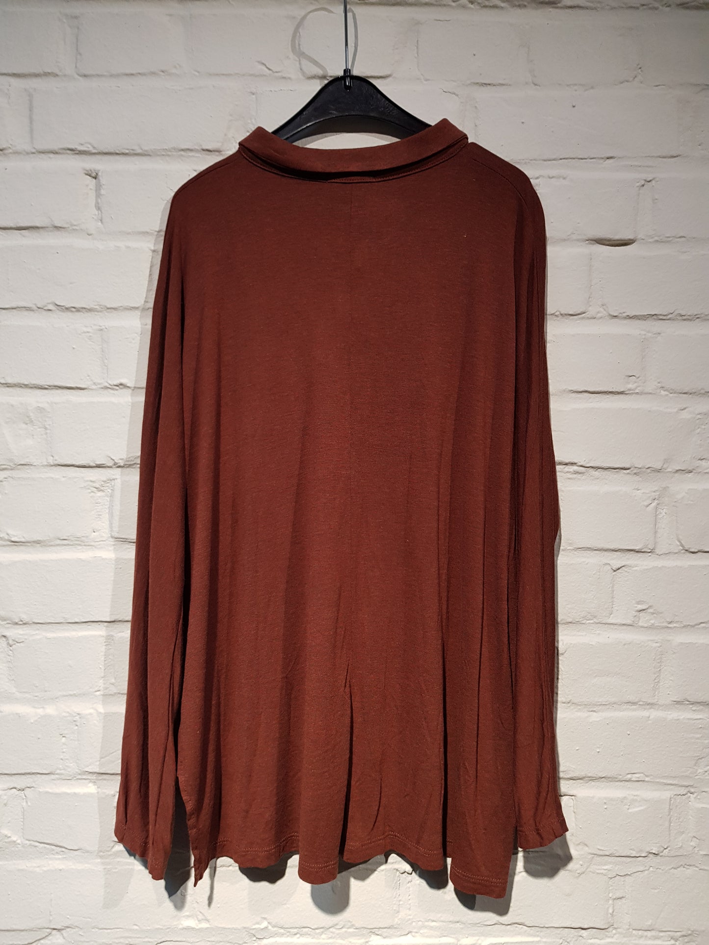 Camisa Ancha Teja - Maroon Blouse