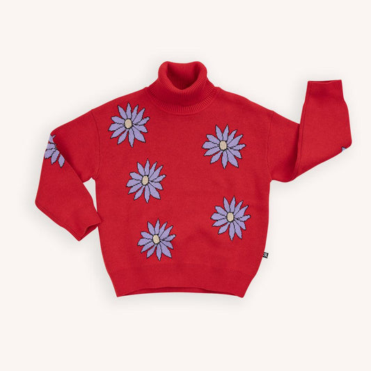 Dahlia - Sweater With Half Turtleneck Knit