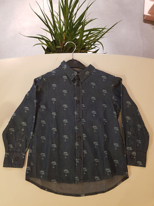 Shirt Palmtrees - Denim