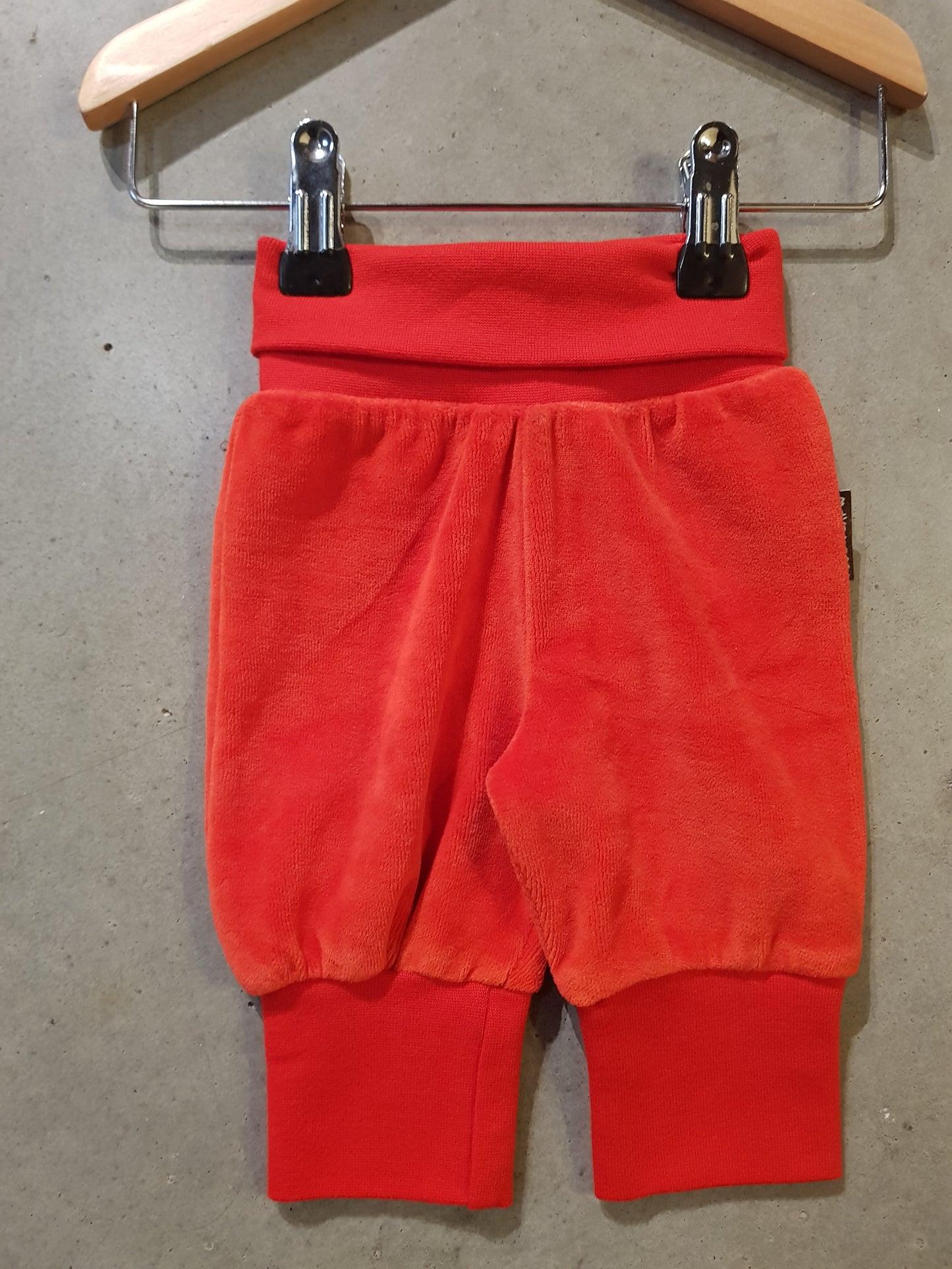 Baby Pants - Velour - Red