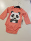 Bodysuit - Panda -Pink