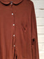 Camisa Ancha Teja - Maroon Blouse