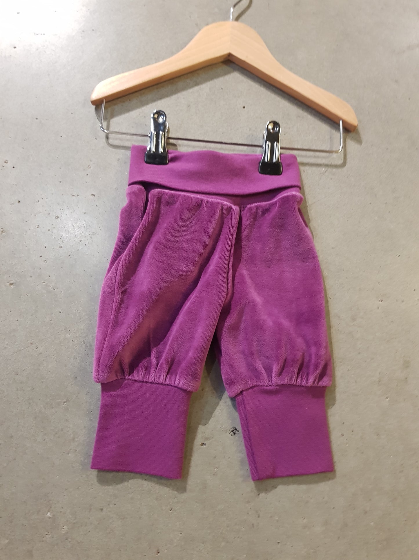 Baby Pants - Velour - Purple