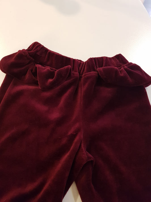 Romance Pants - Bordeaux Velvet