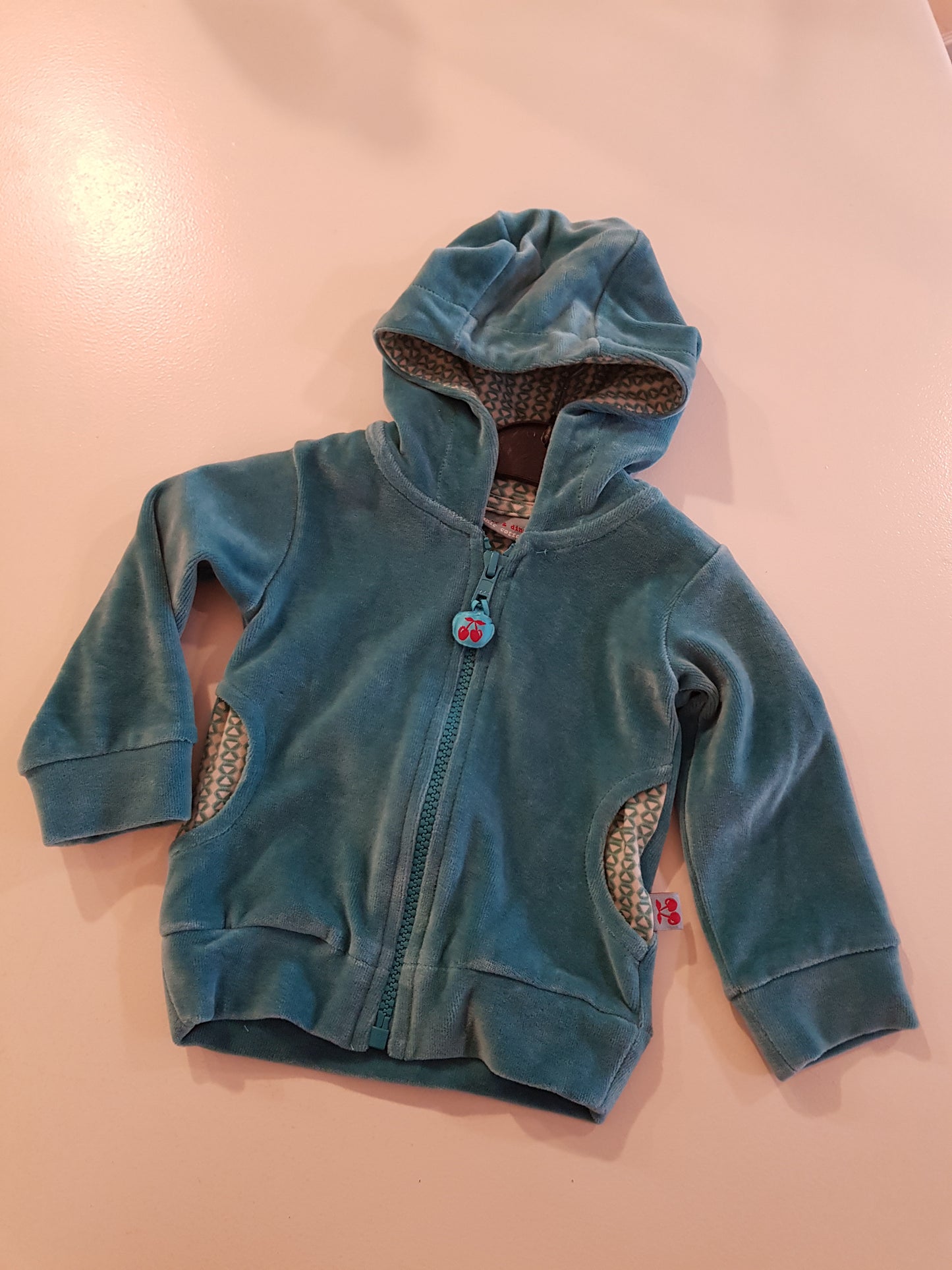 Hoodie - Boarding - Grey Blue - Velvet