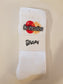 Priceless Vibes Tennis Socks - White