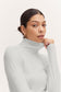Pamila Roll Neck Jersey - Off White