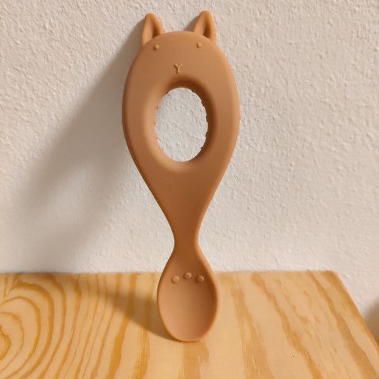 Liva silicone spoon - Rabit Orange Rose