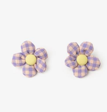 Merced Flower Earrings - Gold Plated Bras