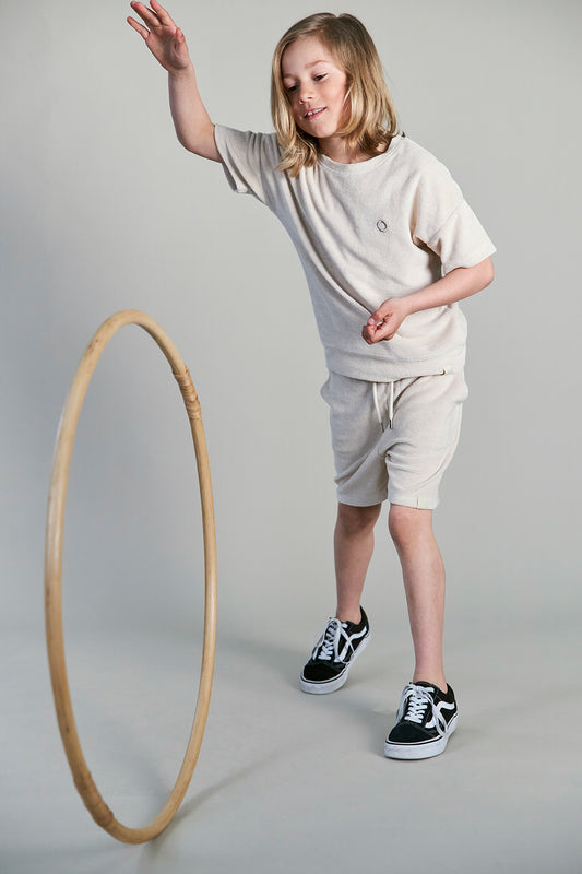 *Elbe terry shorts cold beige