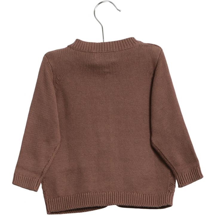 - Knit Cardigan plum