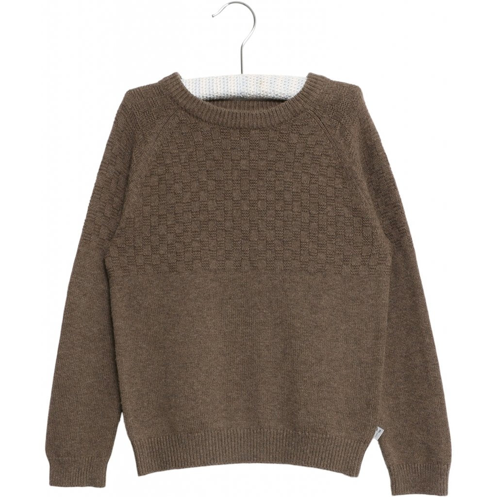 Knit Pullover Eskild - Brown Melange