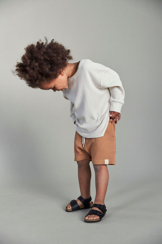 Remo shorts waffle dark sand