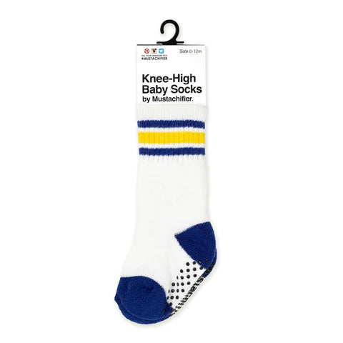 Knee High Baby Socks - Blue
