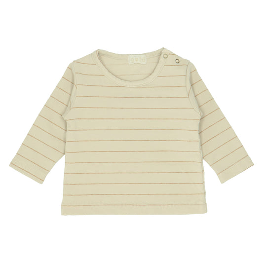 T-shirt - Teun  Lines Almond