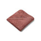 Augusta hooded Large Towel Cat dark rose