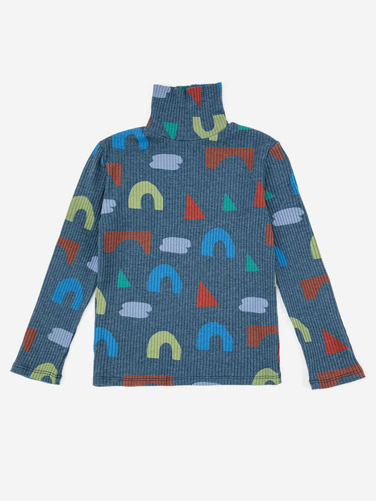 - Playfull all over turtle neck T-shirt