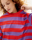 Emily L/S T-Shirt - Violet Stripes