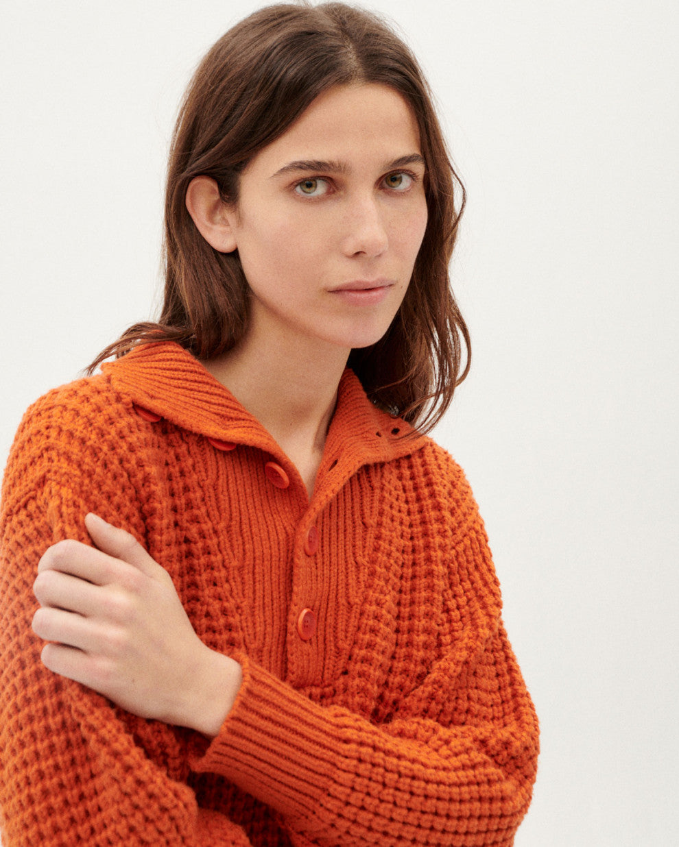 Trash Sole Knitted Sweater - Orange