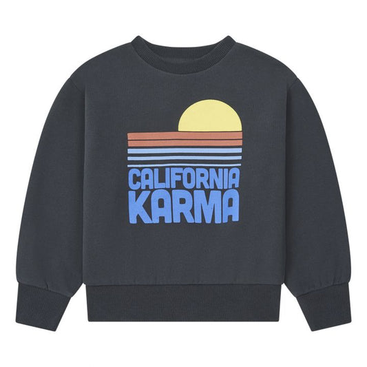 Sweatshirt California Karma Cotton Bio - Off Black