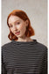 Nova Stripe Top- Black